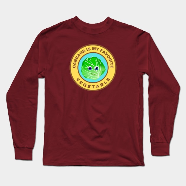 Cabbage is my favorite vegetable Long Sleeve T-Shirt by InspiredCreative